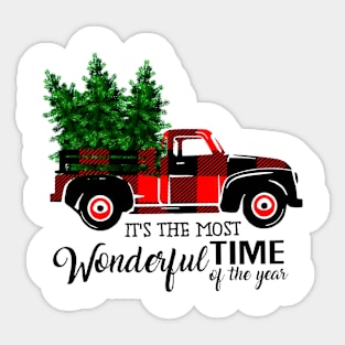 Wonderful Time - christmas gift - christmas Tshirt Sticker